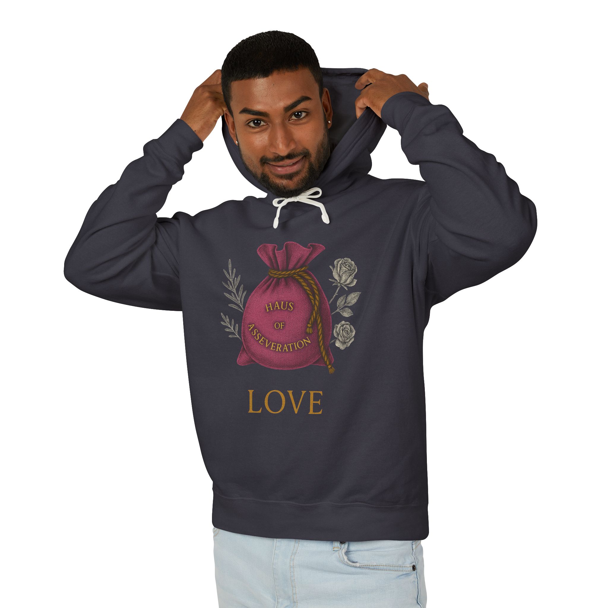 Fleece Jumbo Print Hoodie – Love Mojo Bag - Image 3
